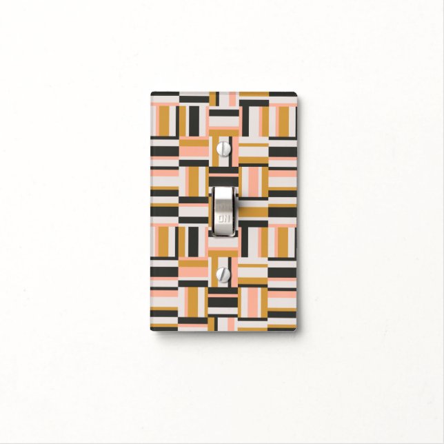Geometric Shape Pattern Light Switch Cover (In Situ)