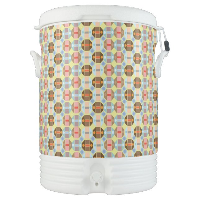 Geometric shape patterns cooler (Front)
