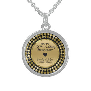 Geometric Shapes- 50th Anniversary Sterling Silver Necklace