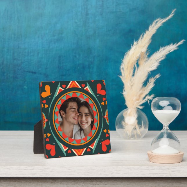 Geometric Shapes and Hearts Plaque (Insitu)