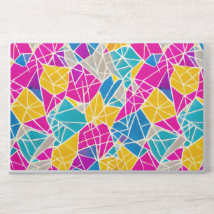 Geometric Shapes and Lines in Vibrant Color HP Laptop Skin