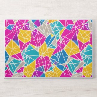 Geometric Shapes and Lines in Vibrant Color HP Laptop Skin