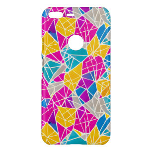 Geometric Shapes and Lines in Vibrant Color Uncommon Google Pixel XL Case