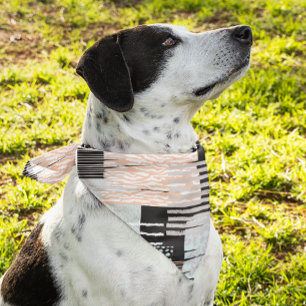 Geometric shapes and stripes bandana