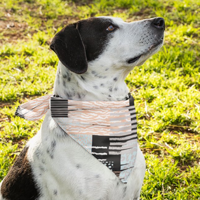 Geometric shapes and stripes bandana (Creator Uploaded)
