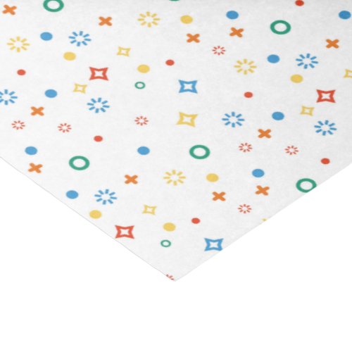 Geometric Shapes Colorful Confetti Tissue Paper