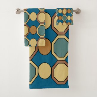 Geometric Shapes Colorful Mid Century Modern