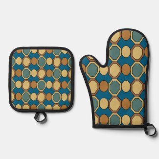Geometric Shapes Colorful Mid Century Modern
