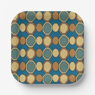 Geometric Shapes Colorful Mid Century Modern Party