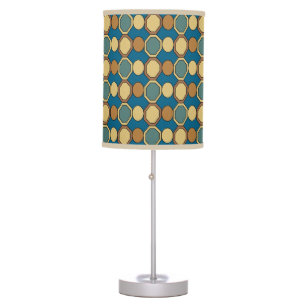 Geometric Shapes Colorful Mid Century Modern Table Lamp