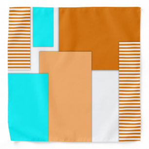 Geometric shapes cut out of paper bandana