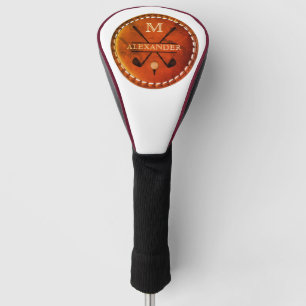 Geometric Shapes Design leather Golf Head Cover