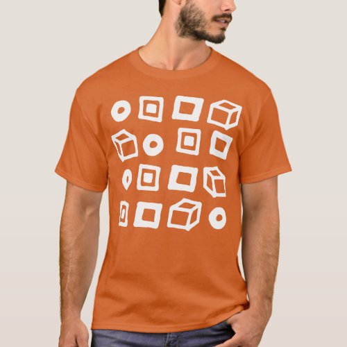geometric shapes design T_Shirt