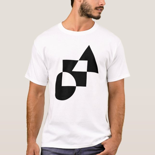 Geometric Shapes design T-Shirt (Front)