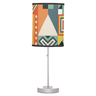 Geometric shapes, flat simple background. table lamp