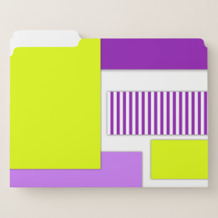 Geometric shapes made of multicolored paper file folder