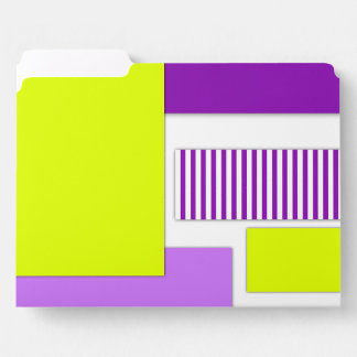 Geometric shapes made of multicolored paper file folder