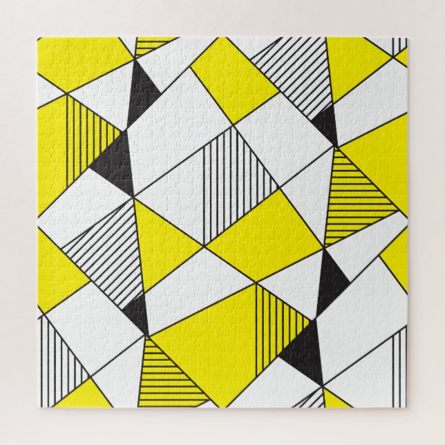 Geometric Shapes: Minimalist Seamless Pattern. Jigsaw Puzzle (Vertical)