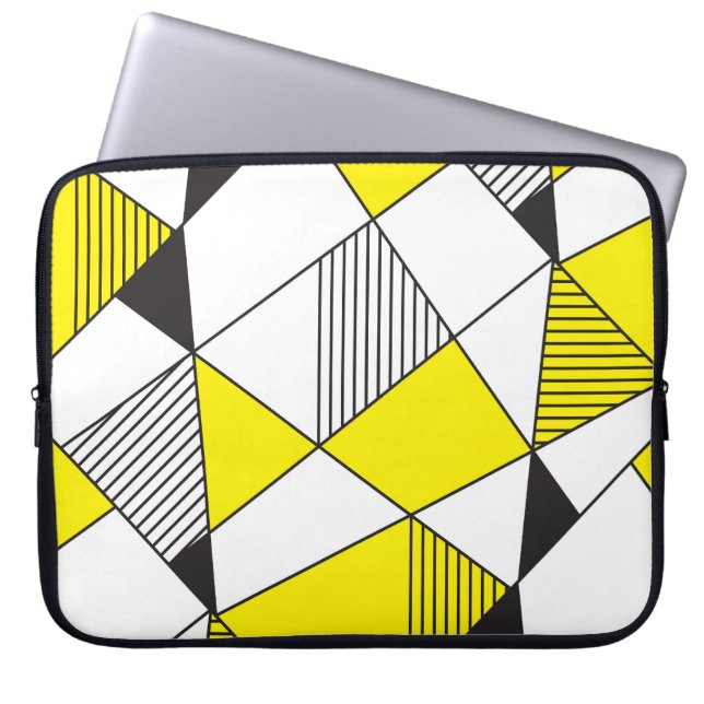 Geometric Shapes: Minimalist Seamless Pattern. Laptop Sleeve (Front)