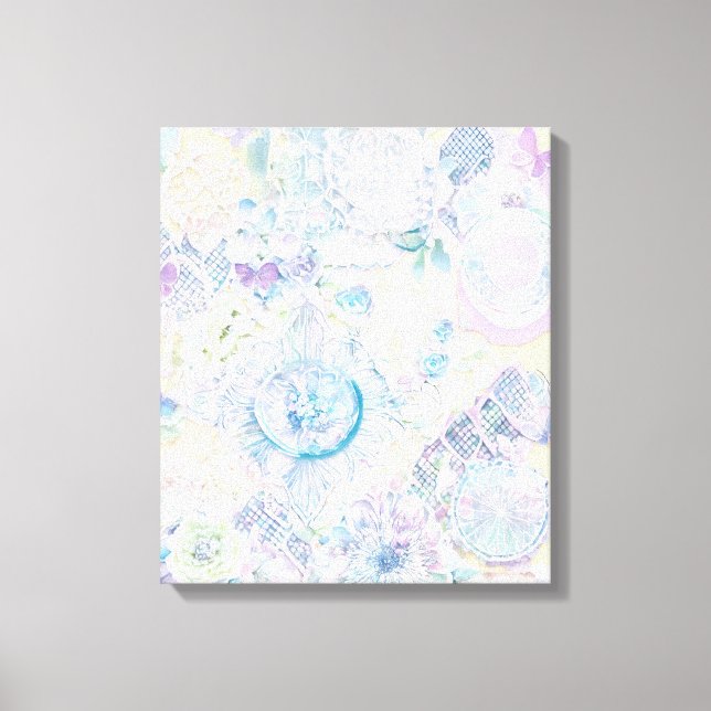 Geometric Shapes Modern Colorful Wrapped Art Canva Canvas Print (Front)