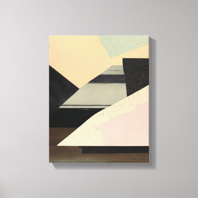 Geometric Shapes Modern Colorful Wrapped Art Canva Canvas Print (Front)