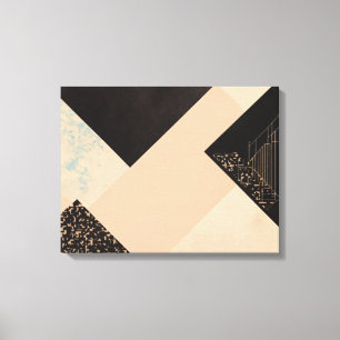 Geometric Shapes Modern Colorful Wrapped Art Canva Canvas Print