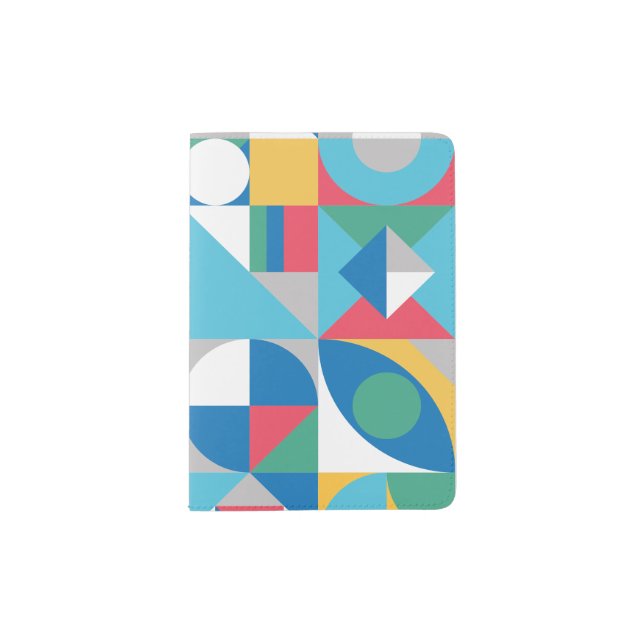 Geometric Shapes Passport Holder (Front)
