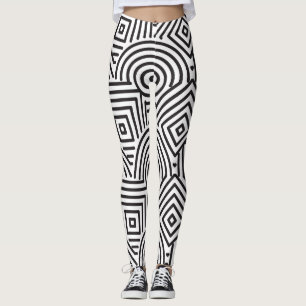 Geometric shapes pattern leggings