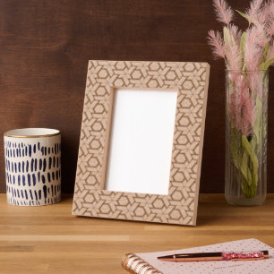 Geometric shapes pattern made with dots engraved frames