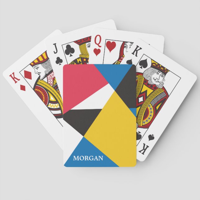 Geometric Shapes Poker Cards (Back)