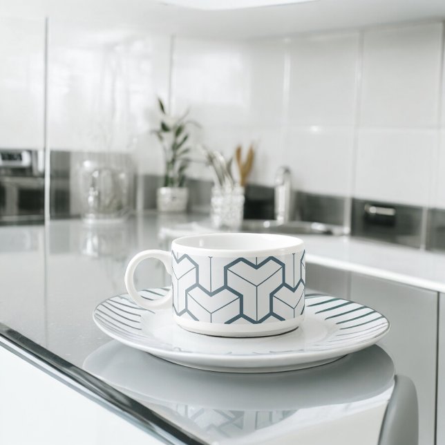 Geometric Shapes Seamless Pattern Bowl (Chili Bowl)