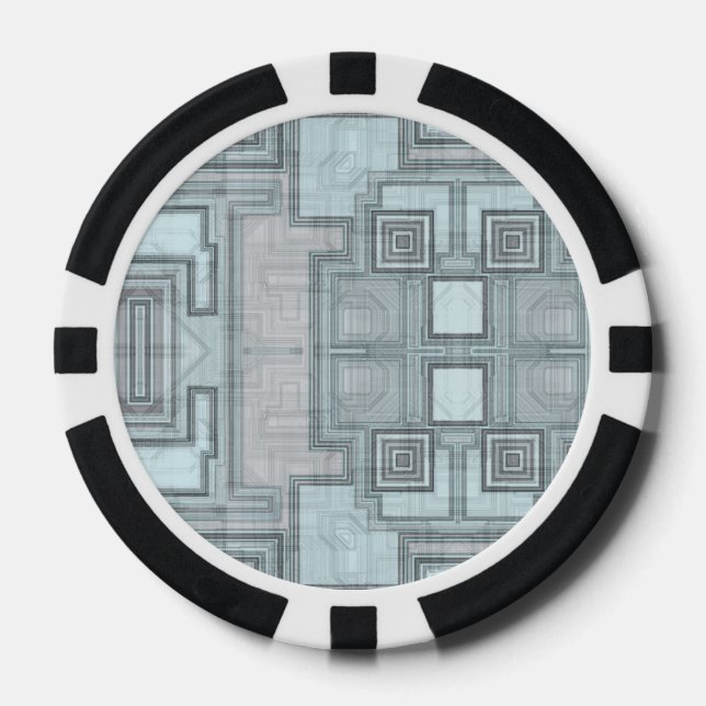 Geometric Shapes TPD Poker Chips (Front)