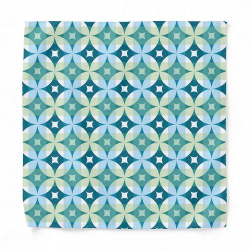 Geometric shapes vintage abstract wallpaper bandana