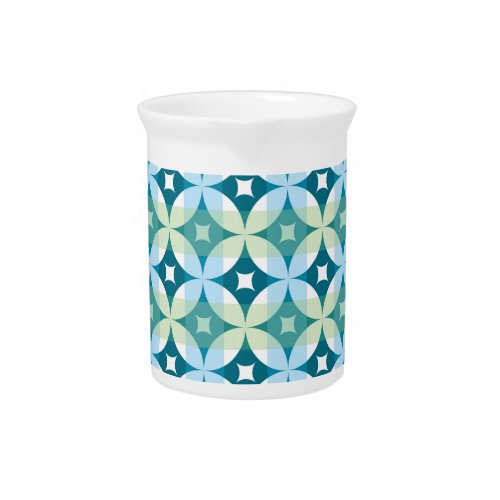 Geometric shapes vintage abstract wallpaper beverage pitcher