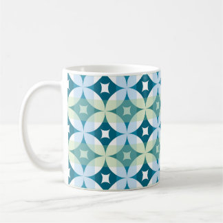 Geometric shapes, vintage abstract wallpaper. coffee mug