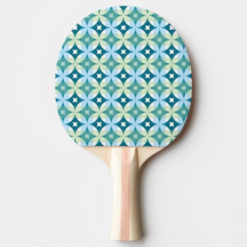 Geometric shapes vintage abstract wallpaper ping pong paddle
