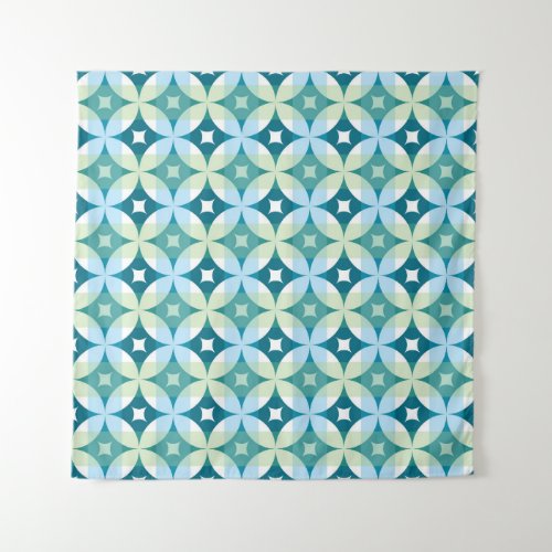 Geometric shapes vintage abstract wallpaper tapestry