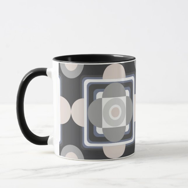 Geometric Shapes with Pink Mug (Left)