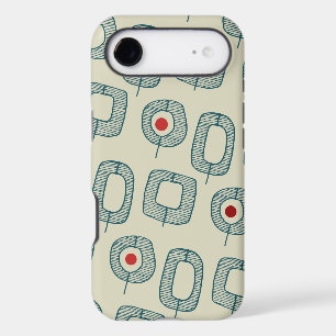 Geometric Shapes wRed Dots iPhone 17 Air Case