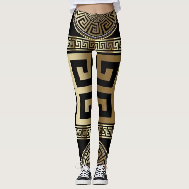 Geometric Sicilian Women's  Leggings (Front)