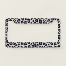 Geometric Silver Grey Illustrative Leopard Rosette