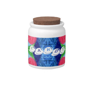 Geometric Skittles Candy Jar