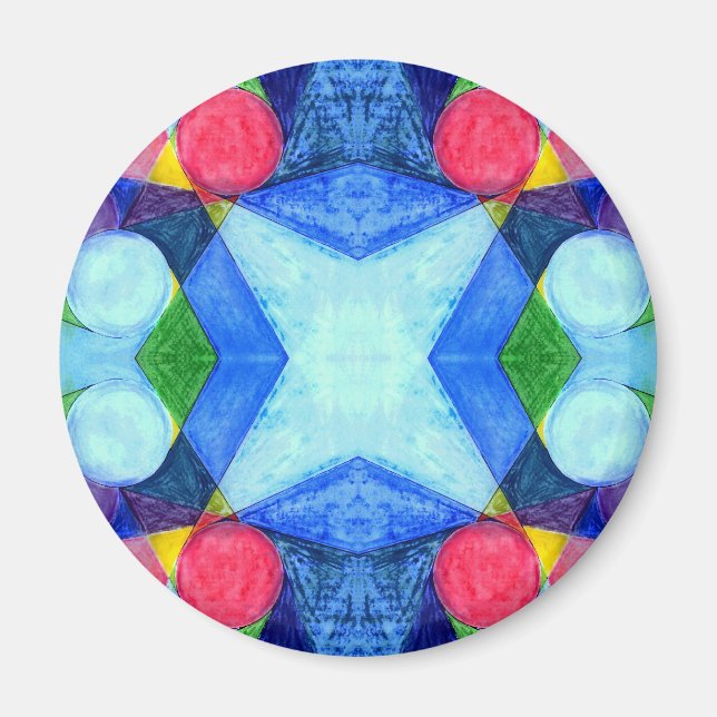 Geometric Skittles Magnet (Front)