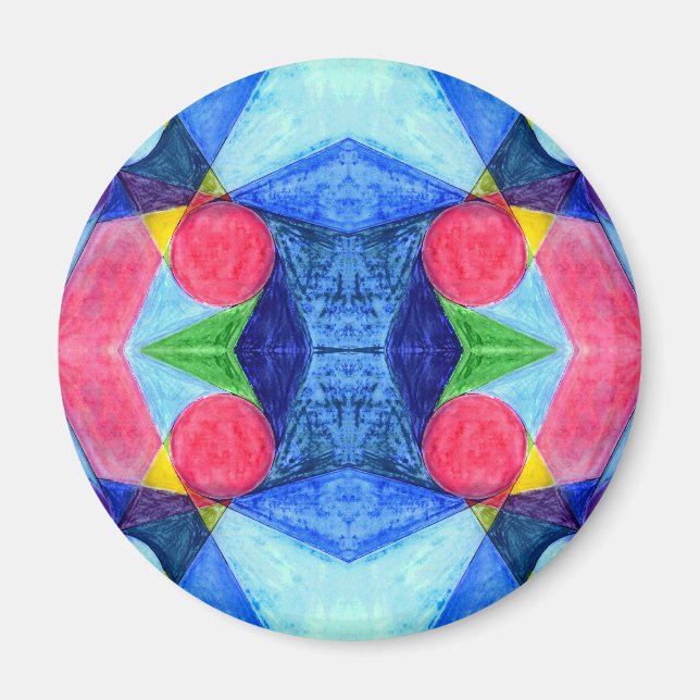 Geometric Skittles Magnet (Front)