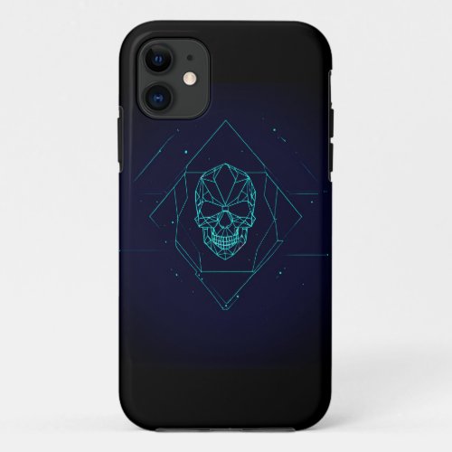 Geometric Skull iPhone 11 Case