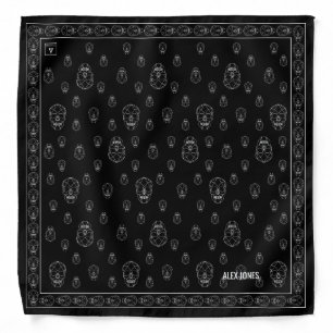 Geometric Skulls Bandana