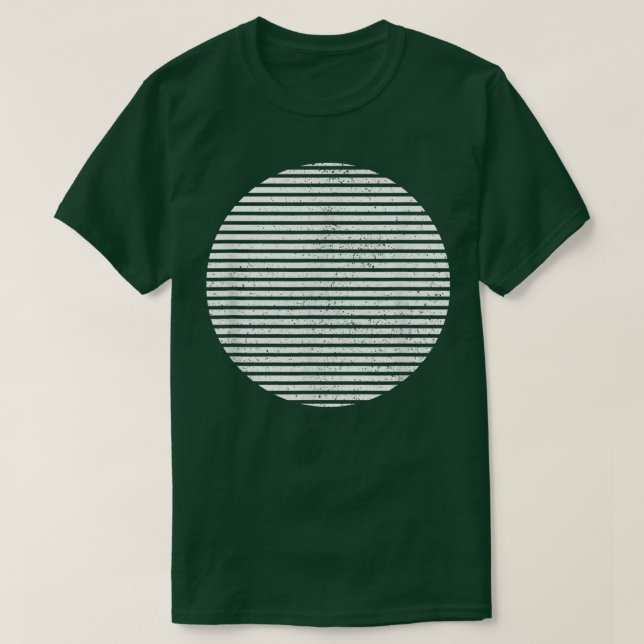 Geometric Sliced Circle Shape Lines Geometry Art D T-Shirt (Design Front)