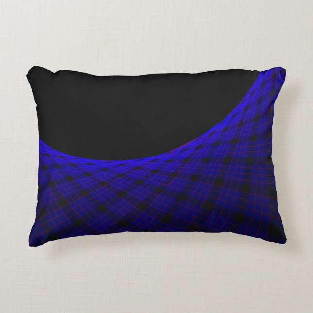 Geometric Space Carpet Accent Pillow (Front)