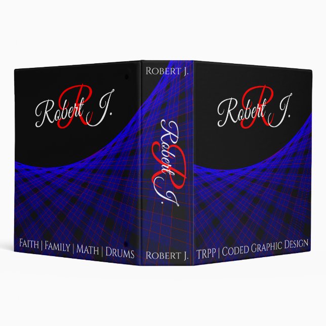 Geometric Space Carpet Binder (Background)