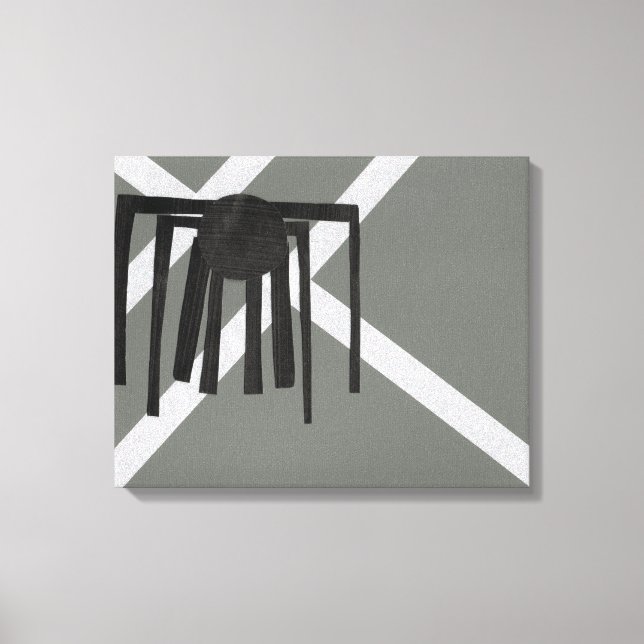 Geometric Spider Design Canvas Print (Front)